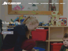 Tablet Screenshot of clarecare.ie
